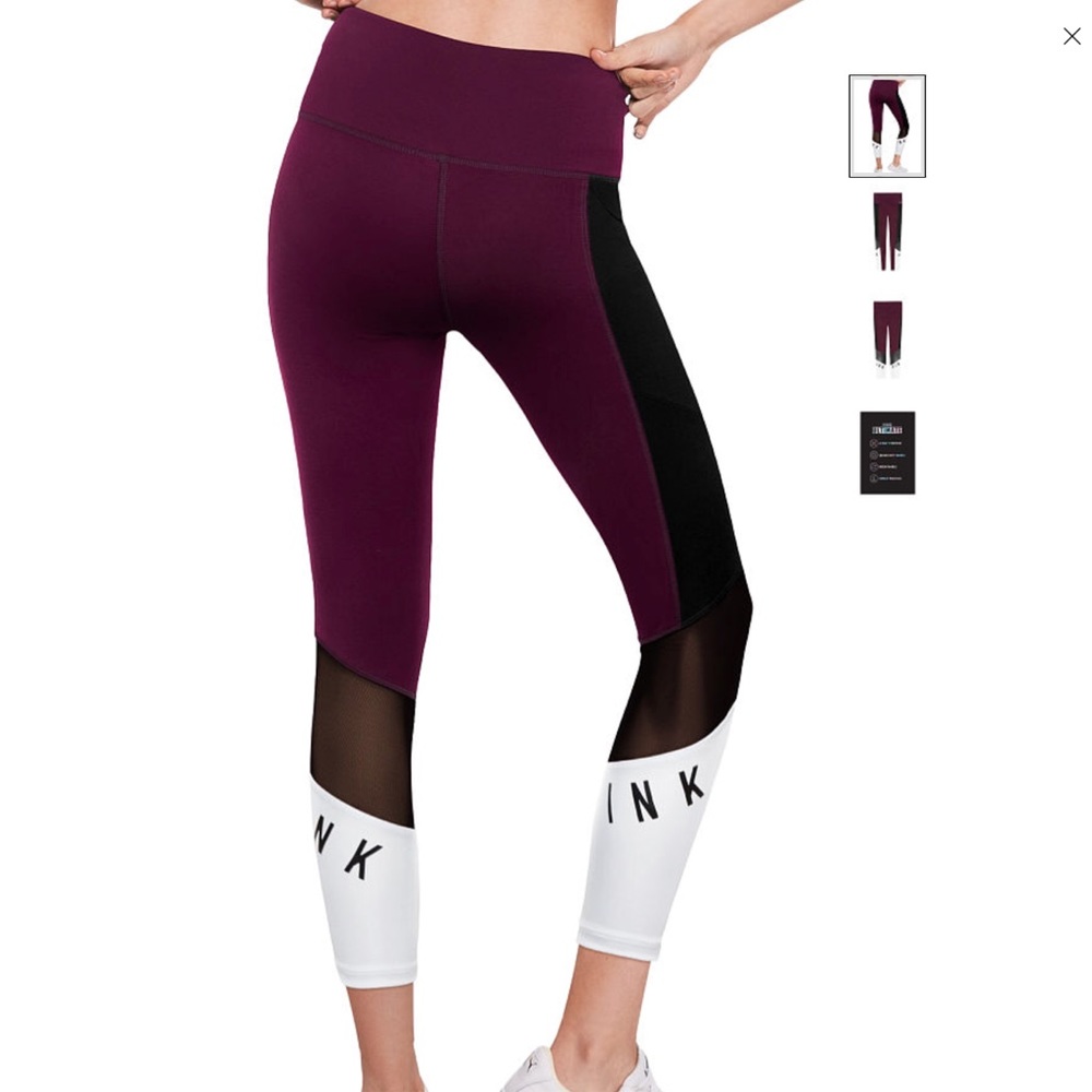 ❤️Pink Ultimate High Waist Mesh Leggings ❤️ - Picture 6 of 7